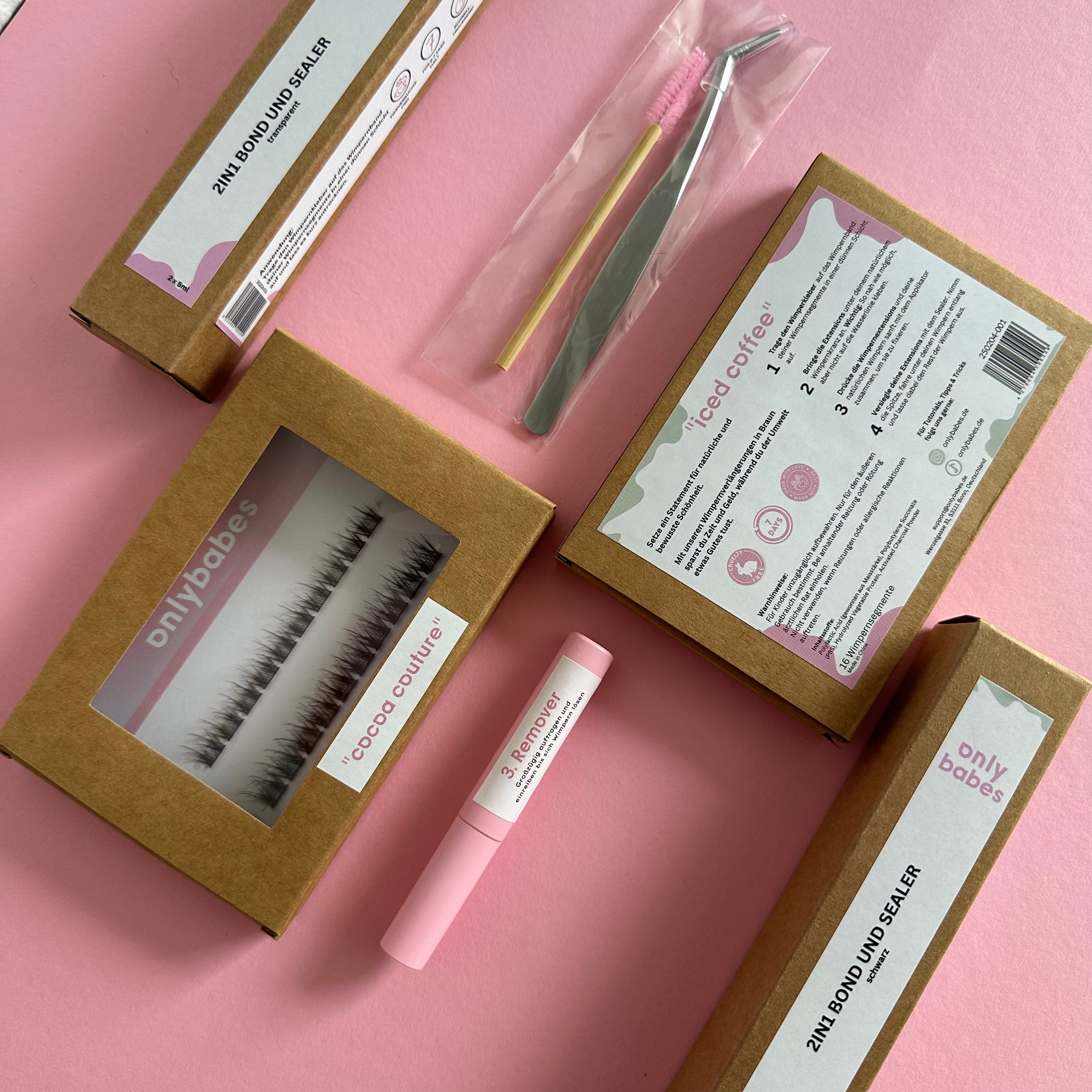 Starterkit - Zubehör & 2 Wimpernsets